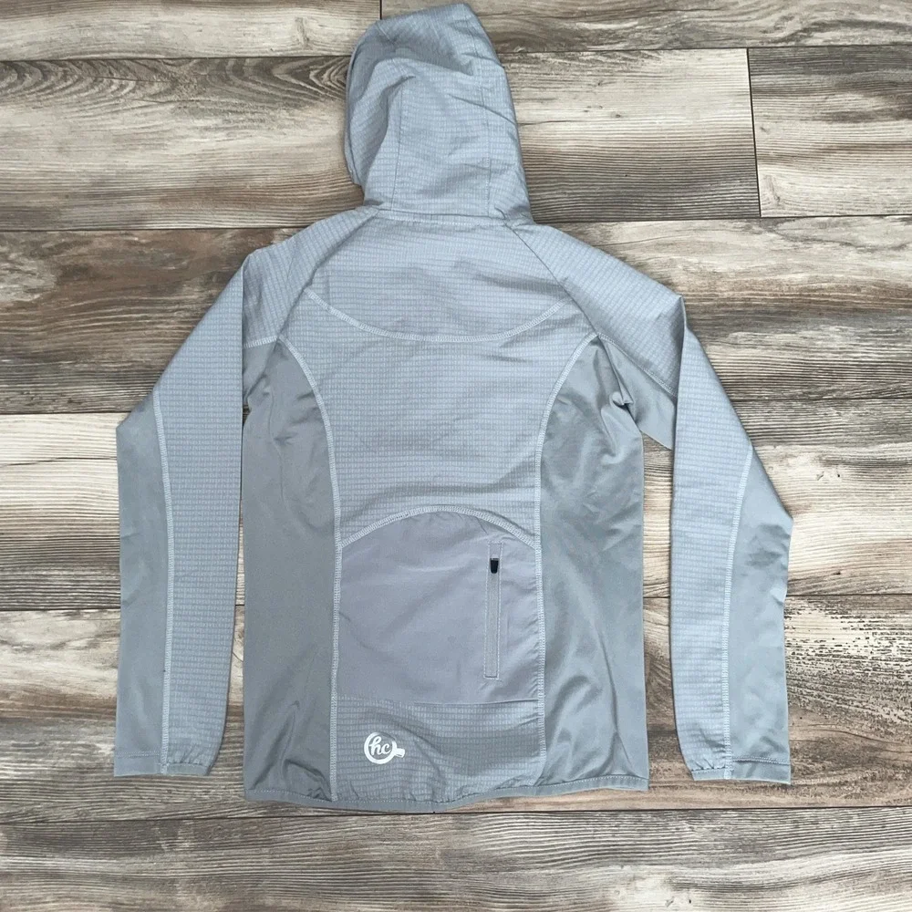 Ventures Endurance Hot Chocolate Run Jacket Youth L Gray Full Zip Exercise
